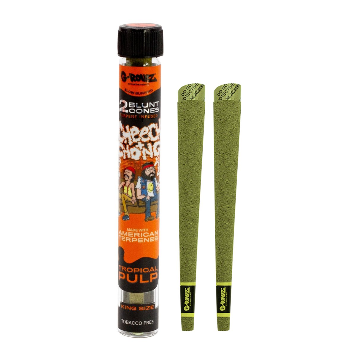 Cheech & Chong(TM) Terpene Infused Blunt Cones 'Tropical Pulp' (12 Pack Display, 24 Blunts)