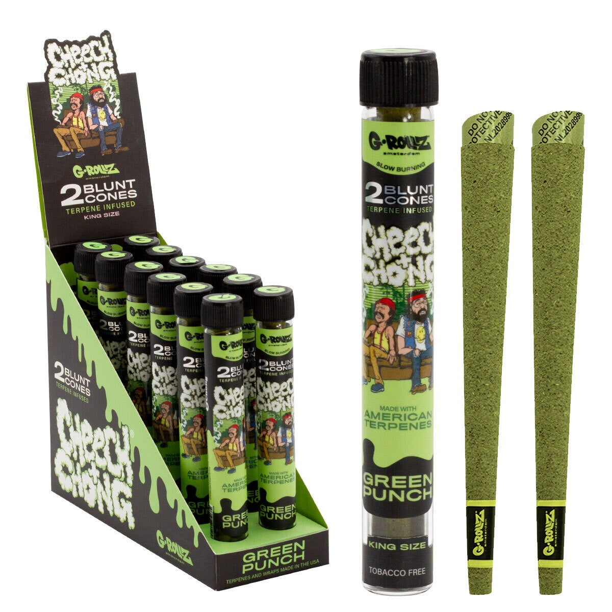 Cheech & Chong(TM) Terpene Infused Blunt Cones 'Green Punch'