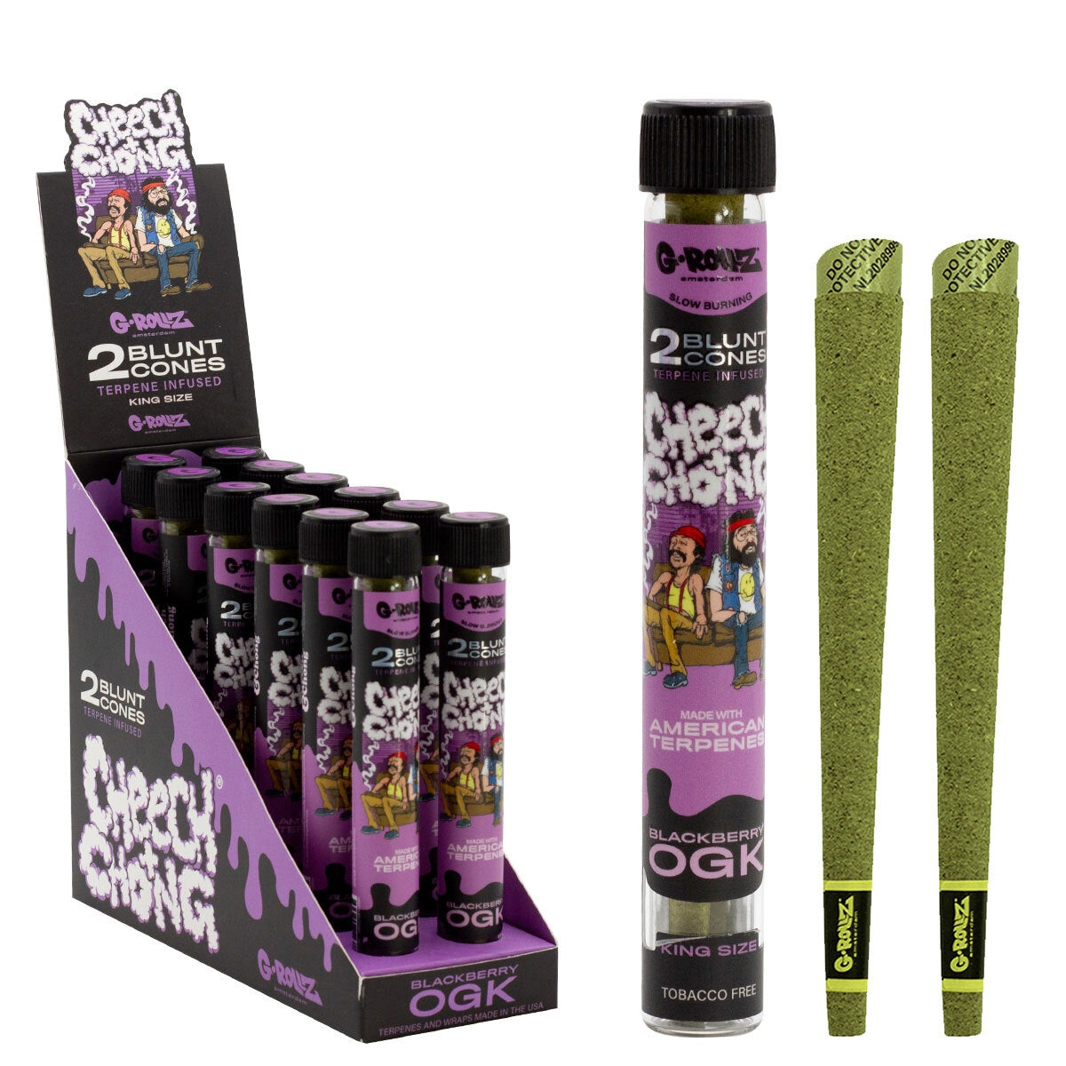 Cheech & Chong "BlackBery OGK" Blunt Cones