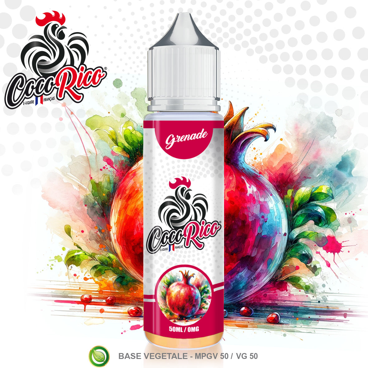 Cocorico Fruit du dragon, grenade 50ml