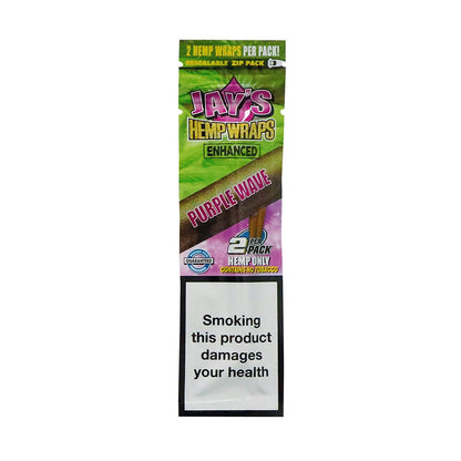 Jay’s Hemp Wraps Purple Wave Purple Gelato Papiers à Rouler avec Infusion Terpènes (25pcs/présentoir)